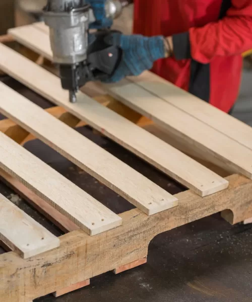 Custom-sized heavy-duty pallet manufactured by Benwoods wooden pallet manufacturer Malaysia