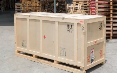 Custom wood crate for industrial shipping by Benwoods, Malaysia