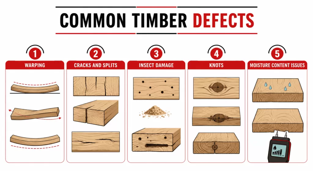 Common Timber Defects and why you should choose a good solid timber wood supplier in Malaysia